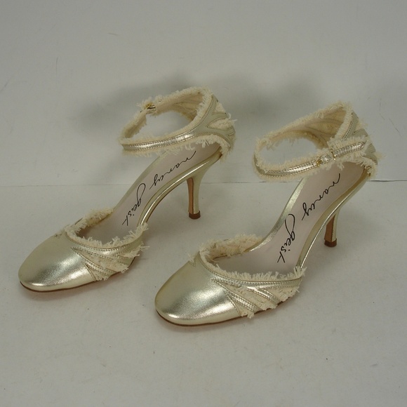 Sandales Talons Aiguilles NANCY GEIST En Cuir Marron - Taille 41.5 - Neuves Avec Boîte & Pochette